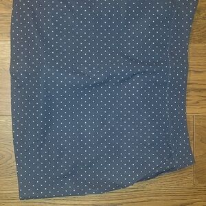 Vineyard Vines Dark Blue Pencil Skirt with White Dots